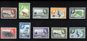 NYASALAND 1953 DEFINITIVES SG173/182 BLOCKS OF 4 MNH - Bild 1 von 1