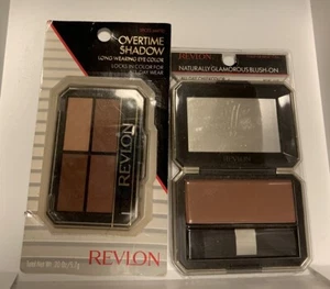Revlon Overtime Shadow Long Wearing Eye Color Spices (Matte) & Blush Lot Of 2 - Picture 1 of 10