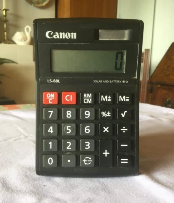 CANON LS-88L SOLAR&BATTERY DESKTOP/POCKET CALCULATOR 14X9cm - Image 1 of 4