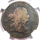 1802/0 DRAPED BUST HALF CENT 1/2C - CERTIFIED NGC GOOD DETAIL -  KEY DATE