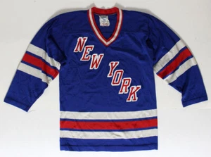 Vintage New York Rangers Durene Hockey Jersey Youth Sz M - Picture 1 of 4