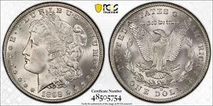 1898-O "Morgan" One-Dollar Silver Coin, PCGS MS66+, CAC Green Sticker - Picture 1 of 3