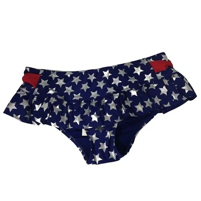 DC Comics Mujer Maravilla Mujer Junior Traje de Baño Bikini Parte Inferior XS Azul Plata Rojo Foto 1 de 4