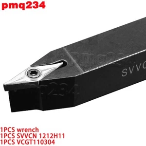 Portaherramientas de torneado de torno 12 mm SVVCN1212H11 + 1 PIEZA VCGT110304 inserto de carburo - Imagen 1 de 3