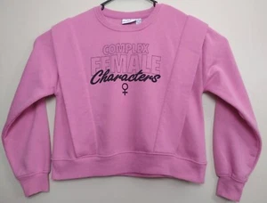 Netflix Sweater Complex Female Characters Sex Education Pink Women's Size Medium - Picture 1 of 9