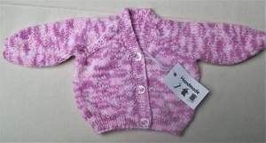 Handmade baby cardigan premature baby size pink random colour - Picture 1 of 1