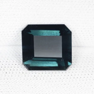 4.27Cts Amazing Fire Natural Dark Blue Indiolite Tourmaline Octagon...!!!!!! - Picture 1 of 2