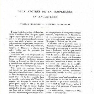 William Hogarth - Georges Cruikshank - - Artikel Presseschnitt 1900 - Bild 1 von 4