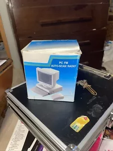 Vintage 90’s Retro Mini PC FM Auto-Scan Radio Computer Novelty Desk Gift - Picture 1 of 2