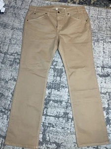 Tecovas Five-Pocket Jeans Herren 34x32 Khaki Straight Leg Western Rodeo - Bild 1 von 5