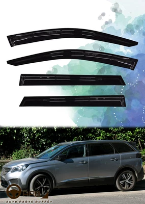 Para Peugeot 5008 2017-2024 Deflector Ventana Viseras Protector Ventilación Protector Intemperie Foto 1 de 4
