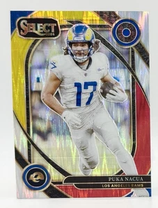 2024 Panini Select Club Level Red & Yellow Shock #287 Puka Nacua Rams - Bild 1 von 2