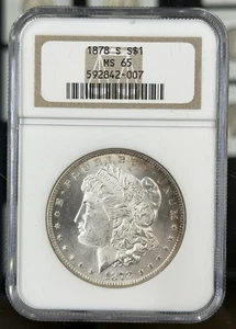 1878 S Morgan Silver Dollar NGC MS65 Beautiful Bright Coin! GC395 - Picture 1 of 2