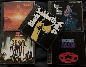 BLACK SABBATH, OZZY OSBOURNE, DIO, KISS, RUSH - Heavy Metal CD Lot - LOOK!! - Picture 1 of 6