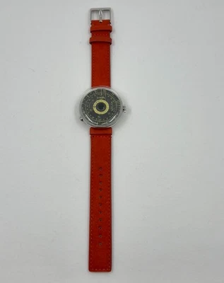 Reloj Klokers 08 años sesenta esfera negra y champán naranja banda Alcántara KLOK-08-D3 Foto 1 de 4