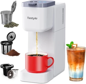 Single Serve Kaffeemaschine für K Tasse, gemahlen und Tee, Heiß- und Eiskaffeemaschine - Bild 1 von 6