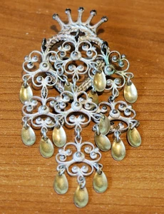 Norweger Brosche 830er Silber Vintage Solje Herz - Bild 1 von 6