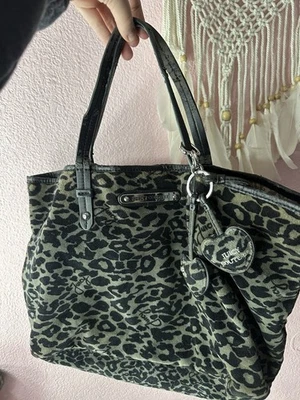 Bolso de Mano Vintage Y2K Juicy Couture Estampado Leopardo con Dijes Foto 1 de 4