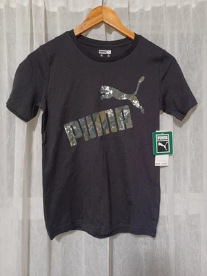 Puma Black Tshirt Kids Girls Small Size 8 - Image 1 of 4