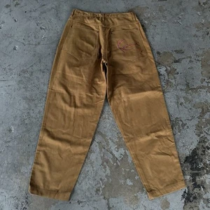 Vintage 90s Karl Kani Brown Baggy Denim Jeans Size 36 Hip Hop Rap 2Pac Skate - Picture 1 of 8