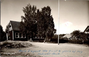 AK Eriksmala Skola Emmaboda Kalmar Schweden Chrom gestempelt 1981 - Bild 1 von 3