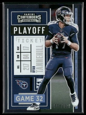 2020 Panini Contenders #9 Ryan Tannehill Playoff Ticket #/199 - Image 1 of 2