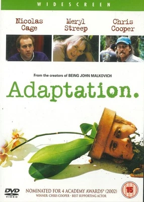 Adaptation. (2002) Widescreen DVD, Nicholas Cage, Meryl Streep, Chris Cooper - Image 1 of 3