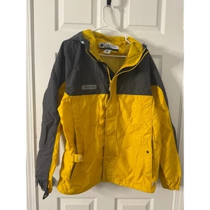 Columbia Yellow and Gray Lightweight Jacket Windbreaker Rain Sz: Large - Picture 1 of 4