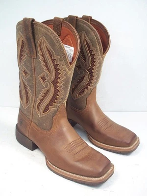 ARIAT WOMEN'S 7 B HYBRID RANCHER VENTTEK COWBOY BOOTS BROAD SQUARE TOE - Image 1 of 4