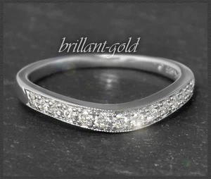 Diamant Memory/Eternity Ring, 0,22ct Brillanten, aus 585 Weißgold, Damenring - Bild 1 von 7