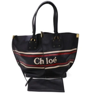 Chloe VICK Pouch Women's Bag Handbag Tote CHC19US130A854D4 Leather Black - Picture 1 of 14
