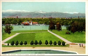 Postal de colección Denver Colorado CO Mt Evans de City Park década de 1910 Detroit Publishing - Imagen 1 de 2