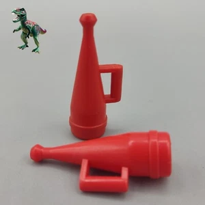 X2 Playmobil altes Feuerwehr Megafon rot-Mundstück-Polizei-Krankenwagen-LKW - Bild 1 von 1