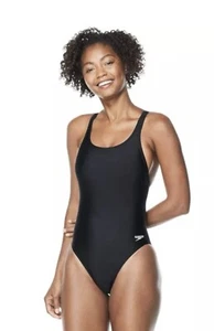 Speedo Women's One Piece ProLT Super Pro Solid Swimsuit, Black, Size 10/36 - Picture 1 of 5