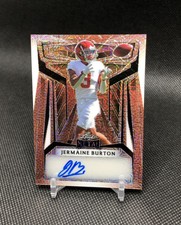 2023 Leaf Metal Draft Jermaine Burton AUTO /5 PIGSKIN SSP RC No. BA-JB1 (1/5) 📈