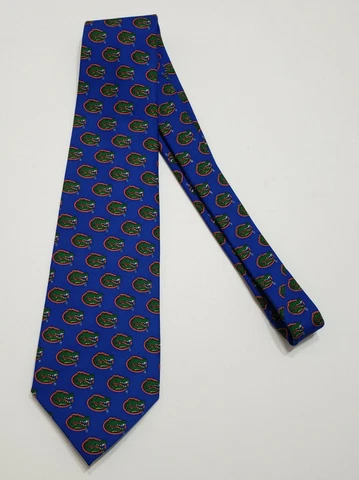 Mens Florida State Gators Blue Logo Tie Classic Length Cover