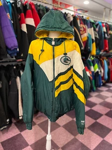 Vintage Green Bay Packers Logo 7 Jacket Large - Picture 1 of 13