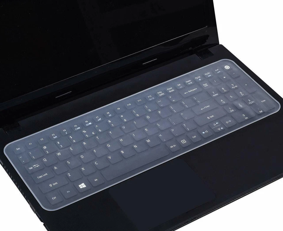 Universal Soft Slim Silicone Laptop Keyboard Skin Protector Cover for 14" 15" 17