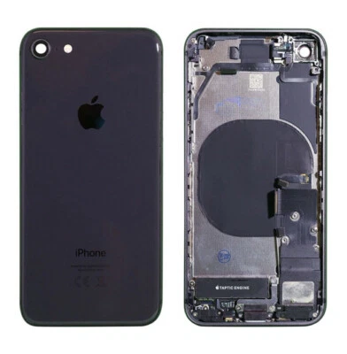 Carcasa trasera iPhone 8 marco de repuesto negro gris espacial original OEM grado AB Foto 1 de 4