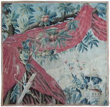 18th Century Tapestry Antique Tapestry Flemish Tapestry Wool & Silk Verdure 5x5