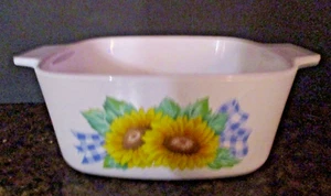 Esta Hermosa Cazuela 6" CUADRADO 2 3/4 DE PROFUNDIDAD de Sunsations Sunflower li - Imagen 1 de 3
