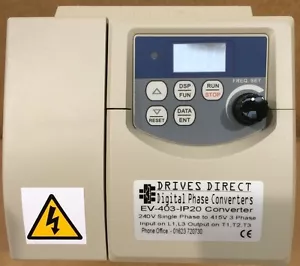 3 HP 240V to 415V DIGITAL PHASE CONVERTER for 3 Phase 415V Workshop Machines - Picture 1 of 6