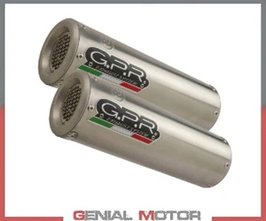 2 Silenciadores Escape GPR M3 INOX Catalizado DUCATI MONSTER 696 2008 > 2014 - Imagen 1 de 3