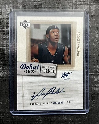 2005-06 Upper Deck Rookie Debut Ink Andray Blatche Auto #DI-BL Wizards 🔥🔥🔥 - Image 1 of 4