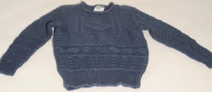 Polo Ralph Lauren Boys Blue Gray Anchor Knit Sweater Size 6 $115 F2D - Picture 1 of 4