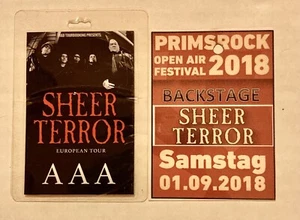 SHEER TERROR/PRIMSROCK FESTIVAL 1/9/2018 LAMINATED EUROPEAN TOUR 2 PASS SET NYHC - Picture 1 of 2