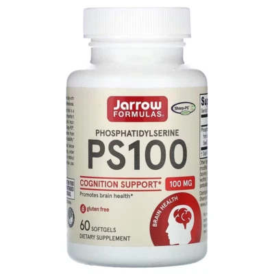 JARROW Phosphatidylserine PS-100 60sotfgel Salud Cerebral, Memoria Concentracion - Immagine 1 di 4