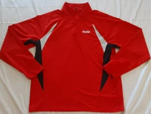 Coca-Cola ¼ Zip Golf Pullover Mountain Performance Mens (Size- Medium) Red - Picture 1 of 7