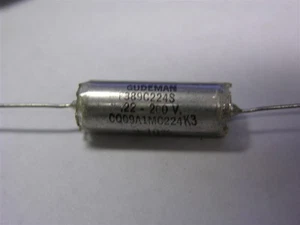 1 Pair Gudeman CQ09A1MC224K3 / F389C224S .22uF 200V 10% Paper in Oil Capacitors - Picture 1 of 1