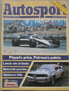 AUTOSPORT magazine 20 October 1983